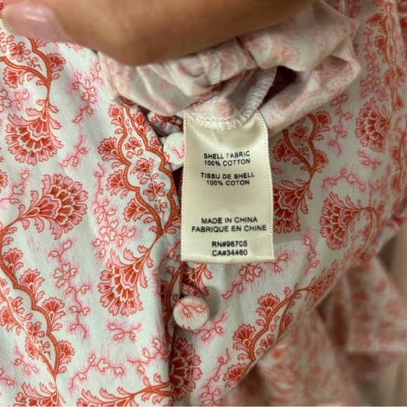 LA VIE REBECCA TAYLOR Pink Wave Paisley Jumpsuit XL - Picture 13 of 14